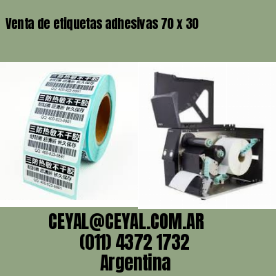 Venta de etiquetas adhesivas 70 x 30
