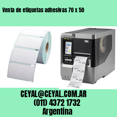 Venta de etiquetas adhesivas 70 x 50