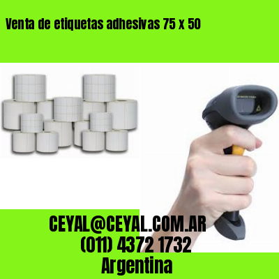 Venta de etiquetas adhesivas 75 x 50