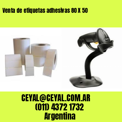 Venta de etiquetas adhesivas 80 X 50