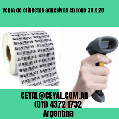 Venta de etiquetas adhesivas en rollo 38 X 20