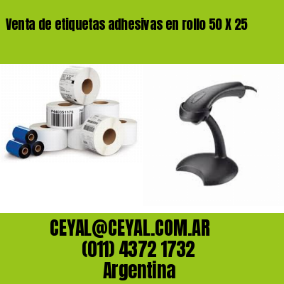 Venta de etiquetas adhesivas en rollo 50 X 25