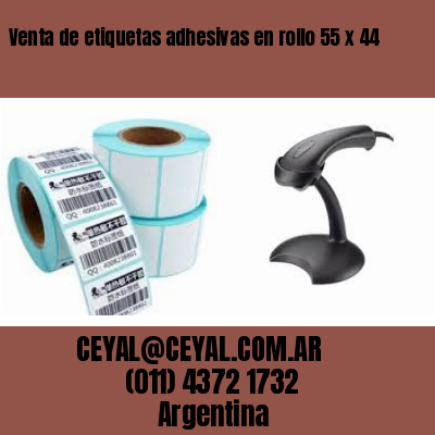 Venta de etiquetas adhesivas en rollo 55 x 44