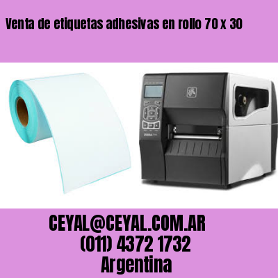 Venta de etiquetas adhesivas en rollo 70 x 30