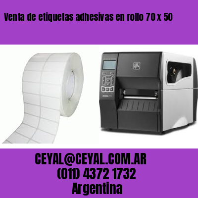 Venta de etiquetas adhesivas en rollo 70 x 50