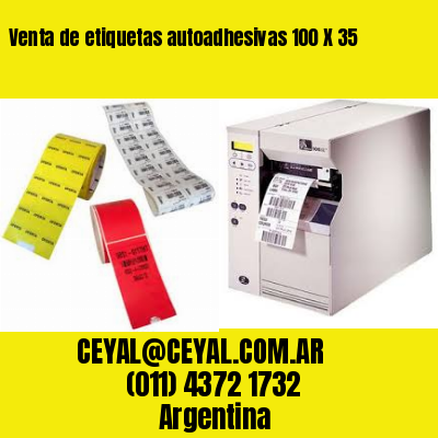 Venta de etiquetas autoadhesivas 100 X 35