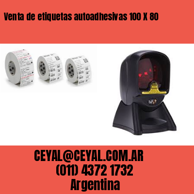 Venta de etiquetas autoadhesivas 100 X 80