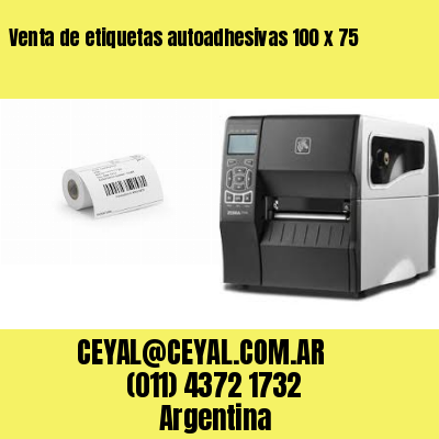 Venta de etiquetas autoadhesivas 100 x 75