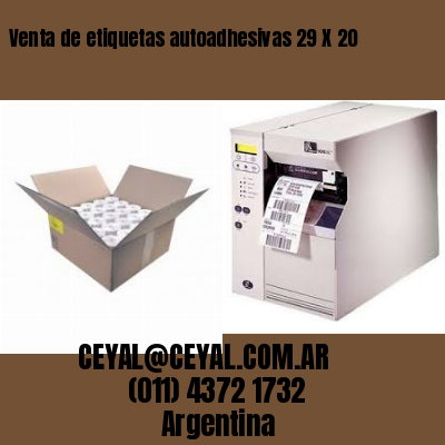 Venta de etiquetas autoadhesivas 29 X 20