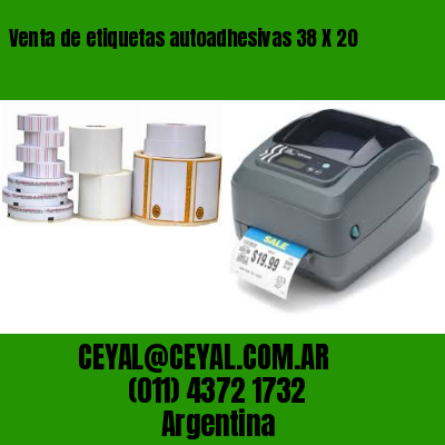 Venta de etiquetas autoadhesivas 38 X 20