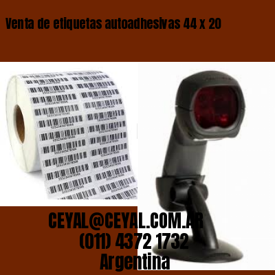 Venta de etiquetas autoadhesivas 44 x 20