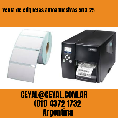 Venta de etiquetas autoadhesivas 50 X 25