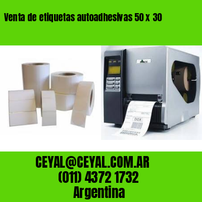 Venta de etiquetas autoadhesivas 50 x 30