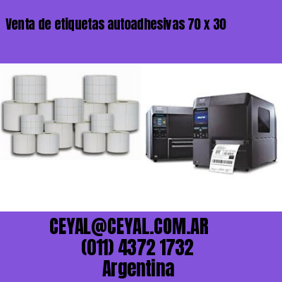 Venta de etiquetas autoadhesivas 70 x 30