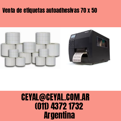 Venta de etiquetas autoadhesivas 70 x 50