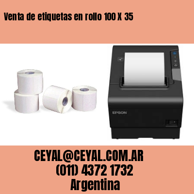 Venta de etiquetas en rollo 100 X 35
