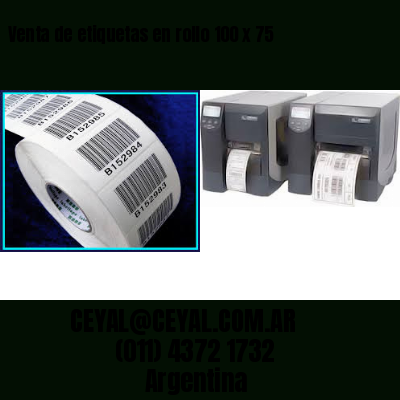 Venta de etiquetas en rollo 100 x 75