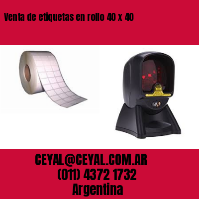 Venta de etiquetas en rollo 40 x 40