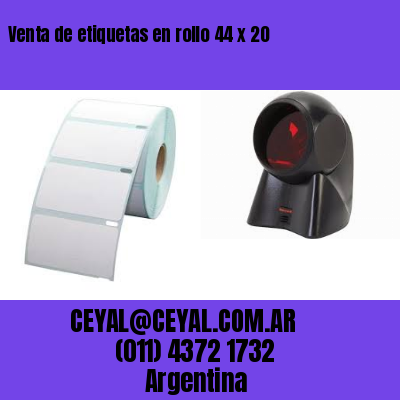 Venta de etiquetas en rollo 44 x 20