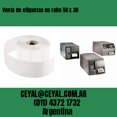 Venta de etiquetas en rollo 50 x 30