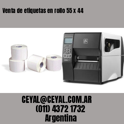 Venta de etiquetas en rollo 55 x 44