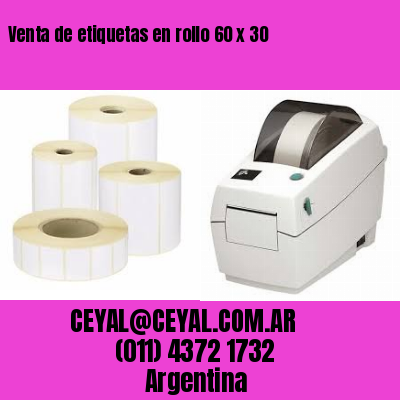Venta de etiquetas en rollo 60 x 30