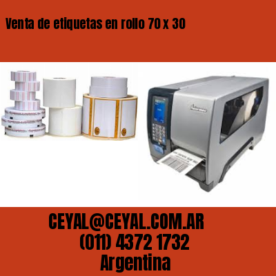 Venta de etiquetas en rollo 70 x 30