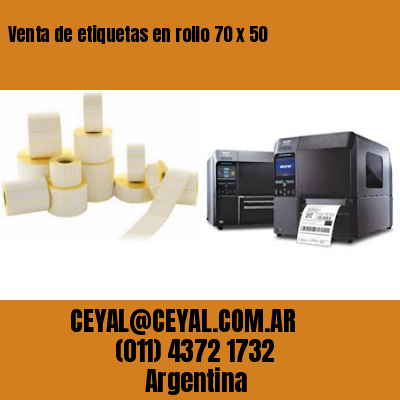 Venta de etiquetas en rollo 70 x 50