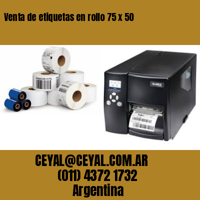 Venta de etiquetas en rollo 75 x 50