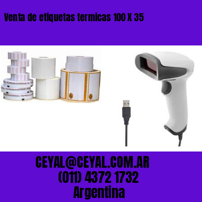 Venta de etiquetas termicas 100 X 35