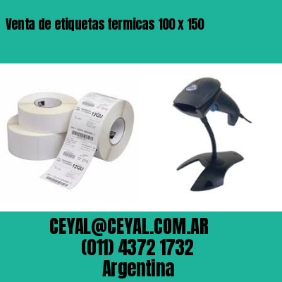 Venta de etiquetas termicas 100 x 150