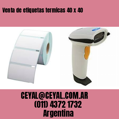 Venta de etiquetas termicas 40 x 40