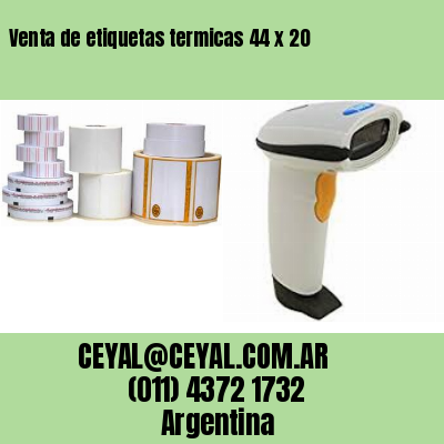Venta de etiquetas termicas 44 x 20