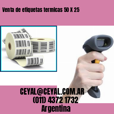 Venta de etiquetas termicas 50 X 25