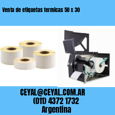Venta de etiquetas termicas 50 x 30