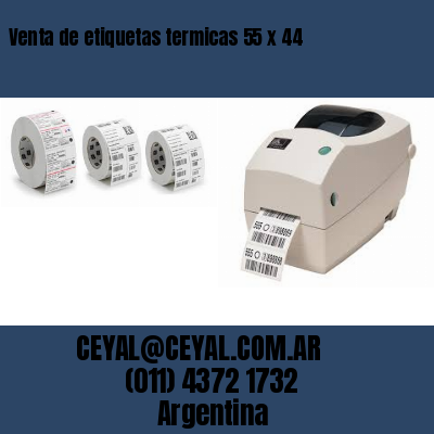 Venta de etiquetas termicas 55 x 44