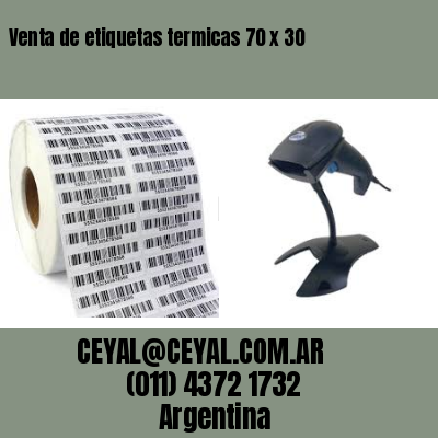 Venta de etiquetas termicas 70 x 30