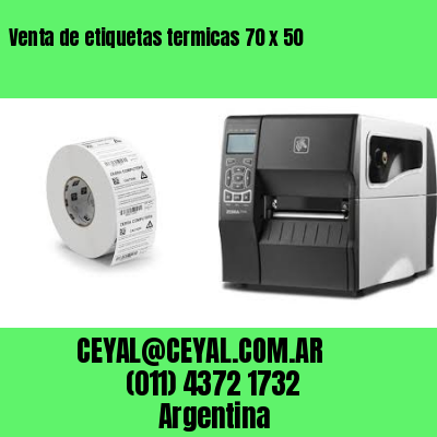 Venta de etiquetas termicas 70 x 50