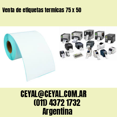 Venta de etiquetas termicas 75 x 50