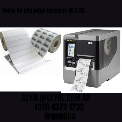 Venta de etiquetas termicas 80 X 50