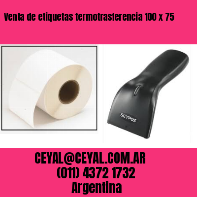Venta de etiquetas termotrasferencia 100 x 75