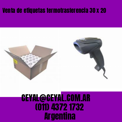 Venta de etiquetas termotrasferencia 30 x 20