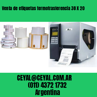 Venta de etiquetas termotrasferencia 38 X 20