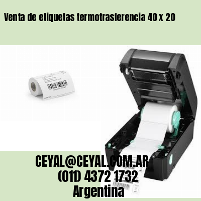 Venta de etiquetas termotrasferencia 40 x 20