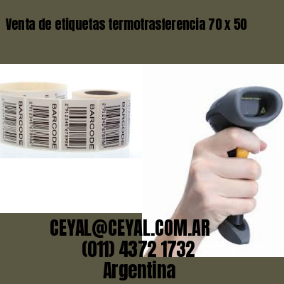 Venta de etiquetas termotrasferencia 70 x 50