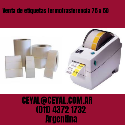 Venta de etiquetas termotrasferencia 75 x 50