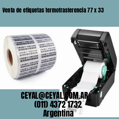 Venta de etiquetas termotrasferencia 77 x 33