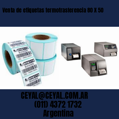 Venta de etiquetas termotrasferencia 80 X 50