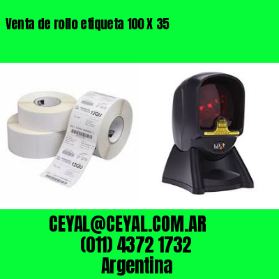 Venta de rollo etiqueta 100 X 35