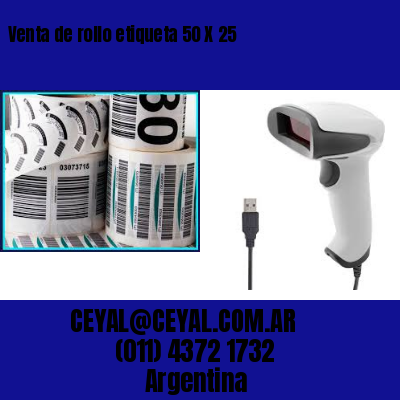 Venta de rollo etiqueta 50 X 25